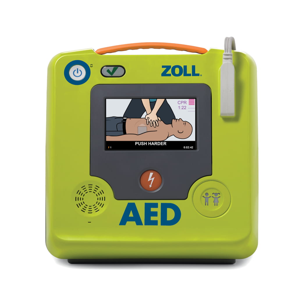 M&aacute;y sốc tim tự động ZOLL AED 3 với ph&iacute;m bấm chuyển đổi chế độ trẻ em Child Mode tiện lợi