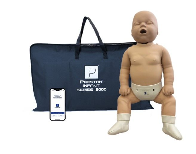 Mannequin CPR trẻ sơ sinh Prestan Infant Series 2000 k&egrave;m t&uacute;i đựng
