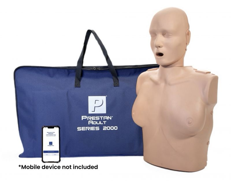 Mannequin CPR người lớn nữ Prestan Female Series 2000 k&egrave;m t&uacute;i đựng